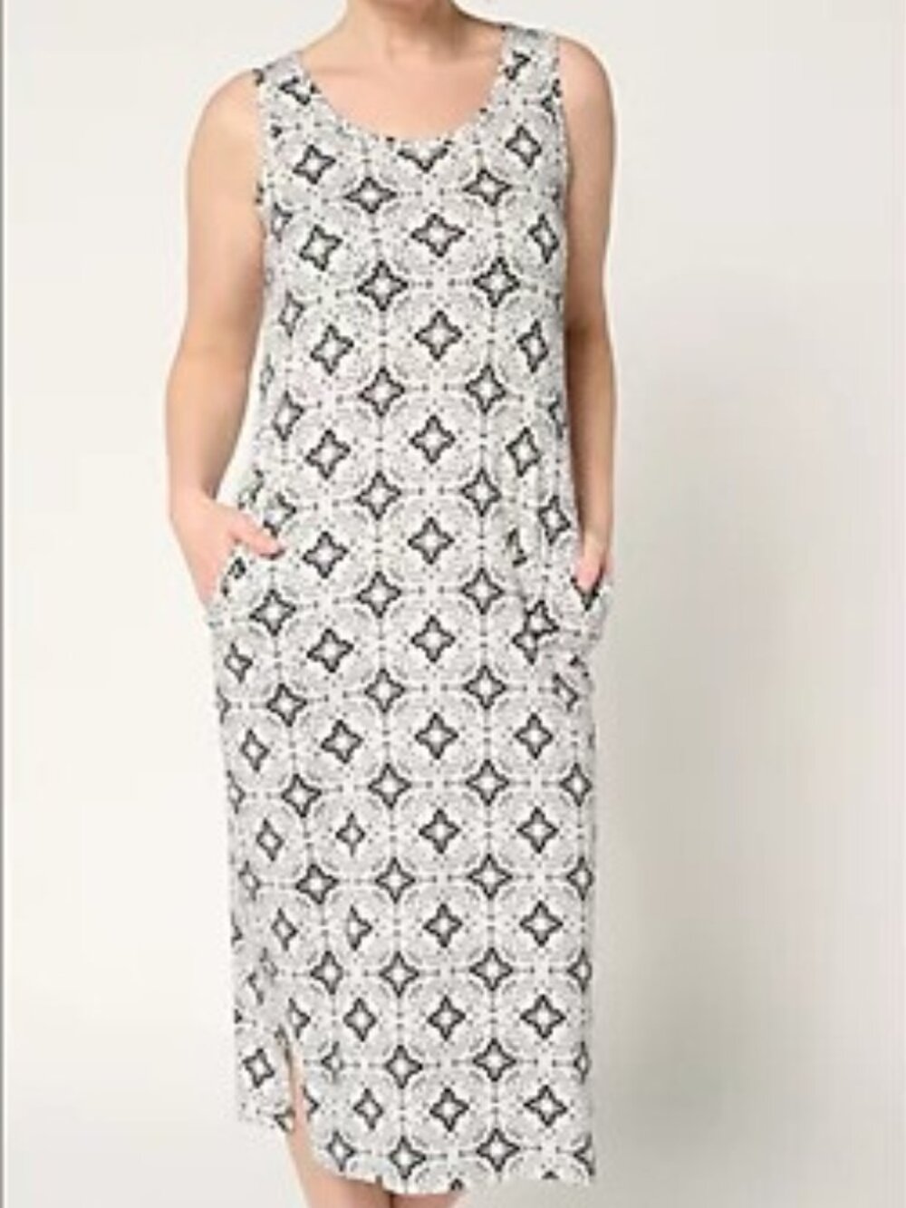MUK LUKS Cloud Knit Midi Dress w/Pockets